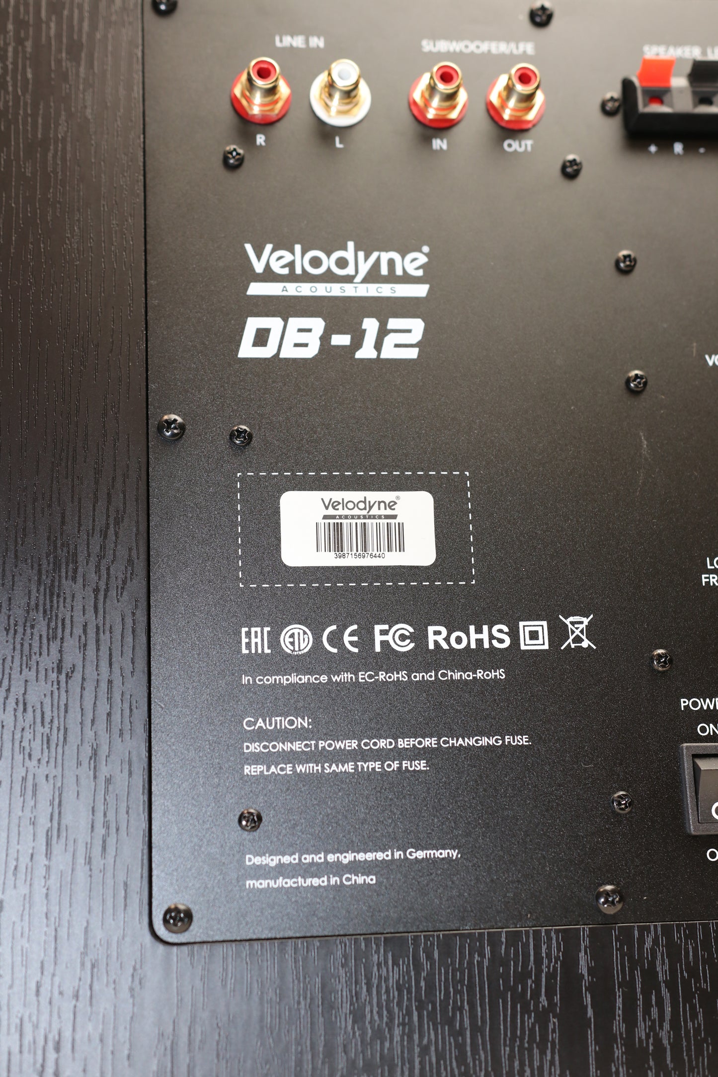 Velodyne DB-12 Deep Blue 12" 350W Active Subwoofer Deep Blue (USED)