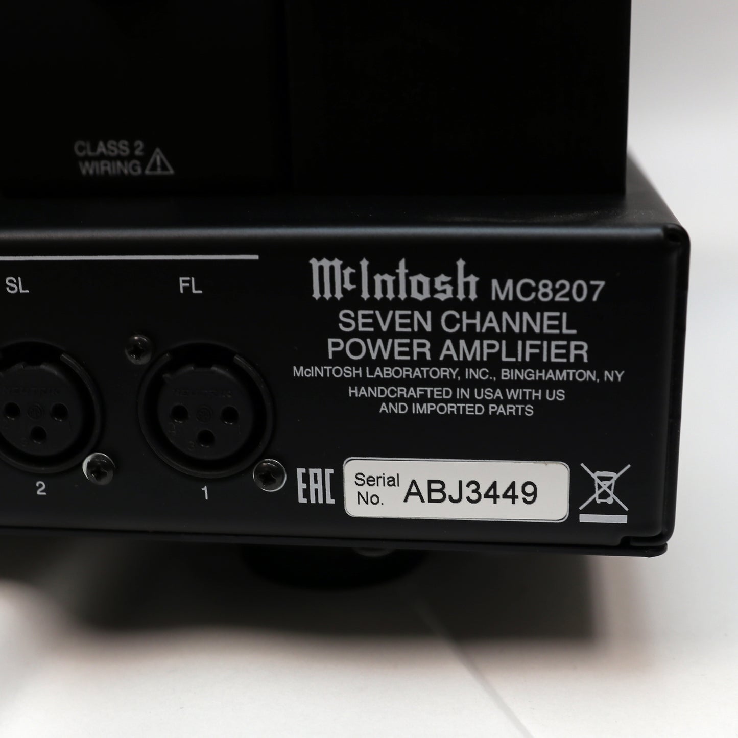 McIntosh MC8207 Seven Channel Amplifier (USED)
