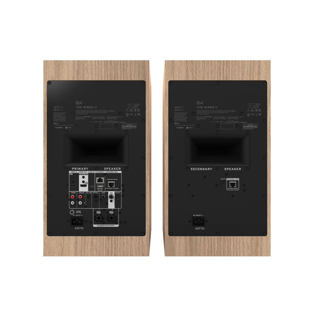 Klipsch The Nines II Powered Bookshelf Loudspeakers (pair)