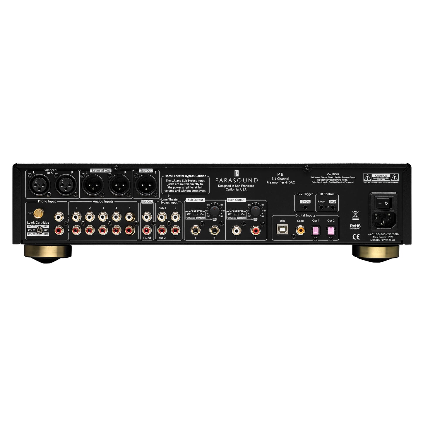 Parasound Halo P6 Preamplifier & DAC