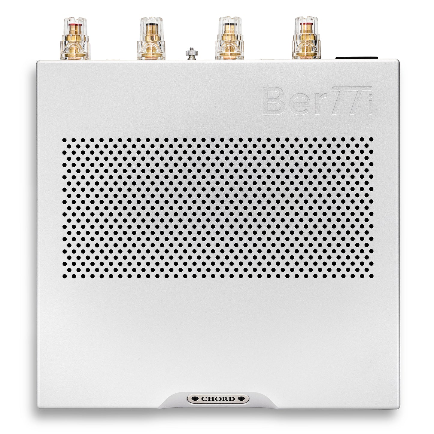 Chord BerTTi Stereo Power Amplifier - Silver, top-down view