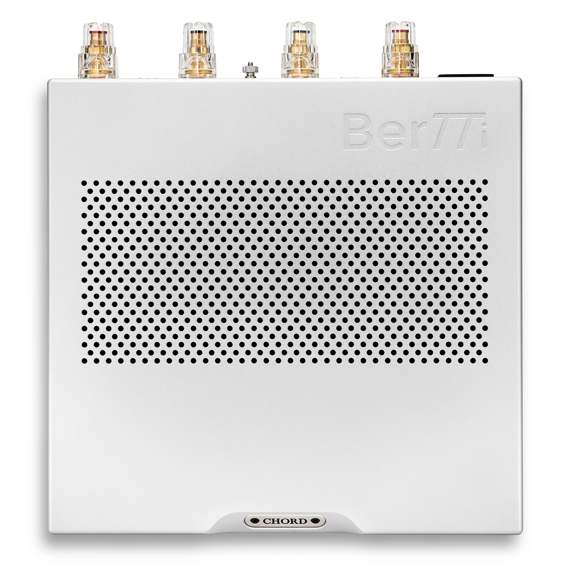 Chord BerTTi Stereo Power Amplifier - Silver, top-down view