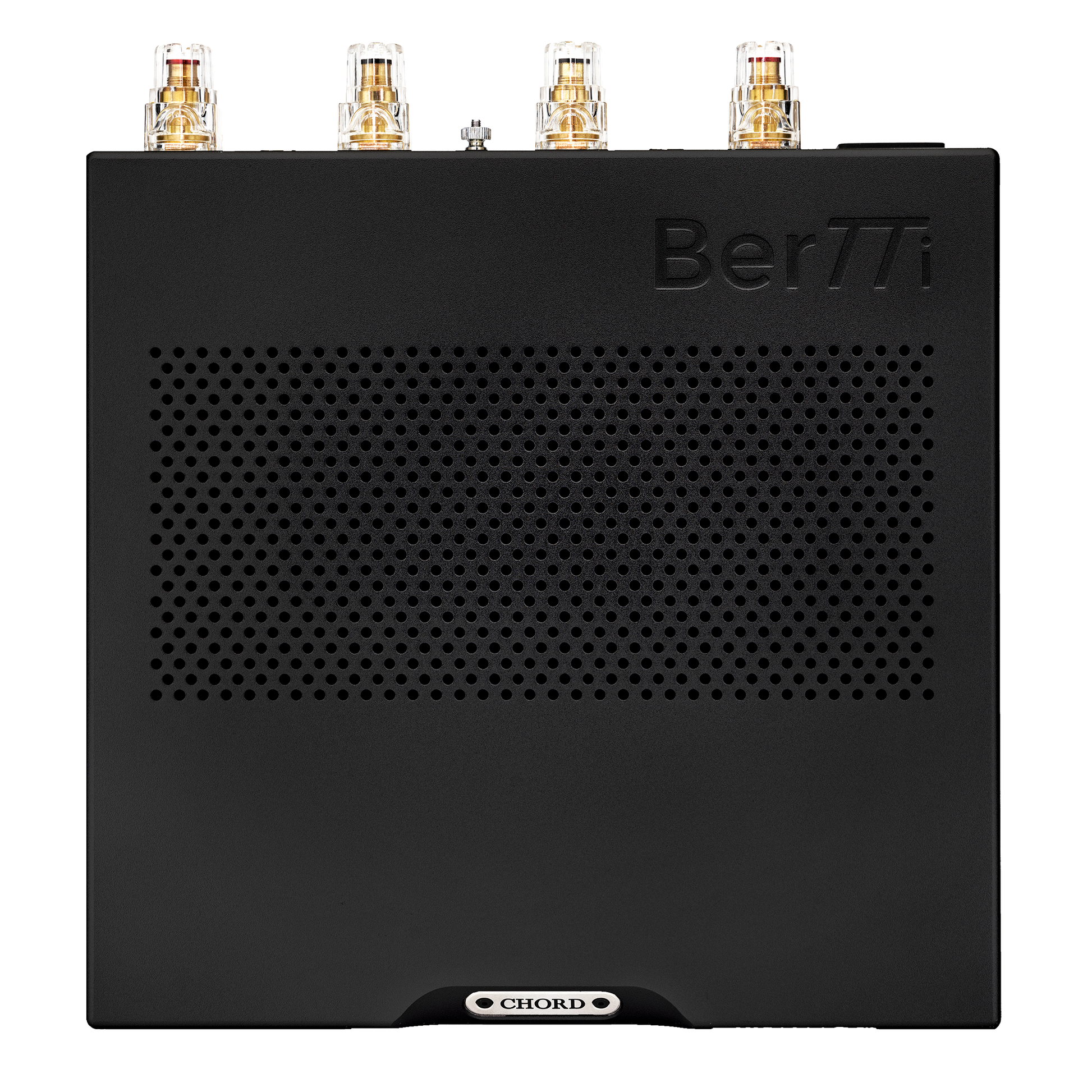 Chord BerTTi Stereo Power Amplifier - Black, top-down view
