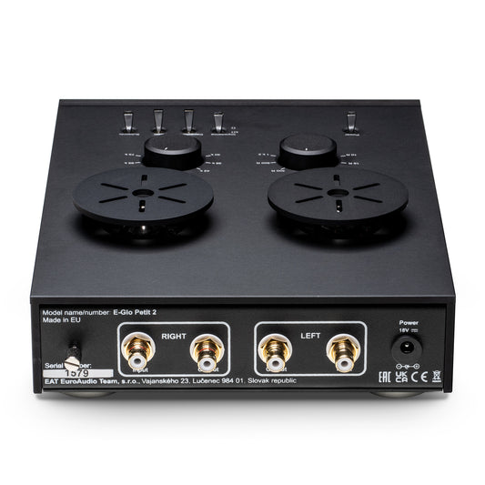 EAT E-Glo Petit Mk2 Tube Phonostage - Black (OPEN)
