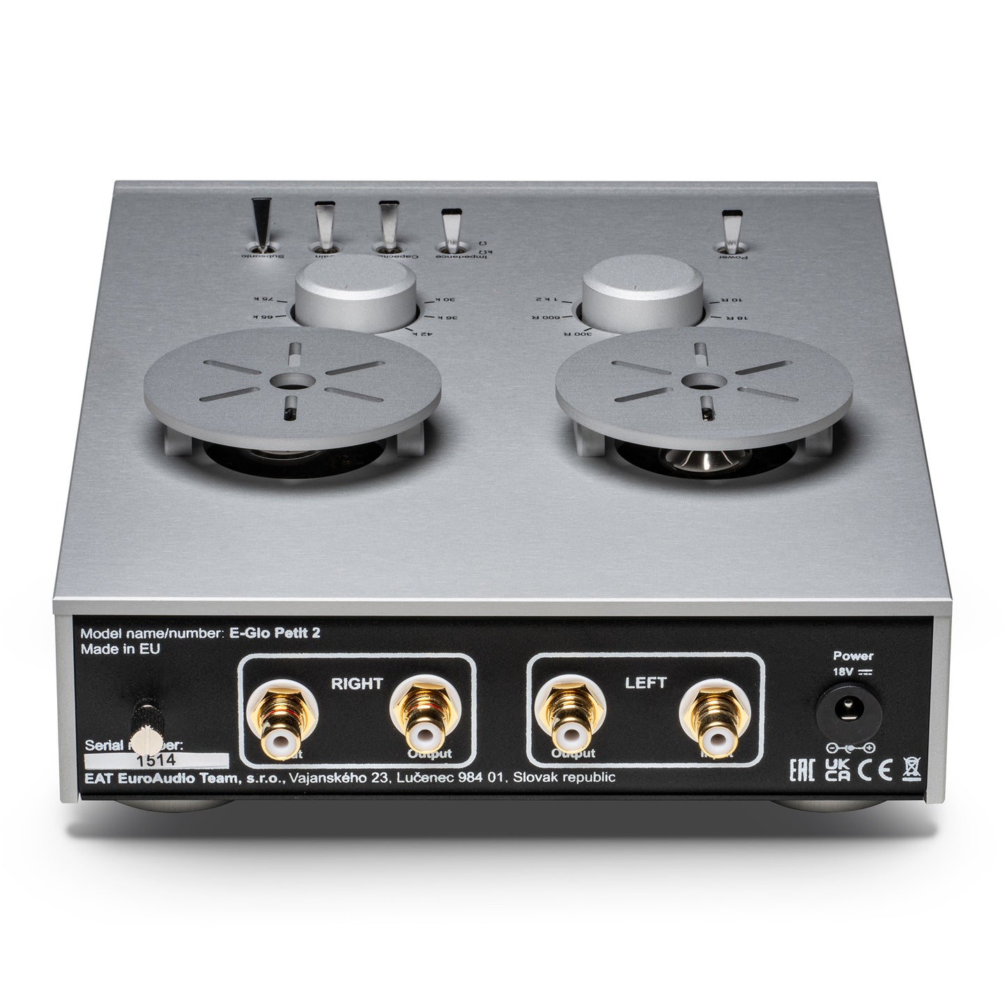 EAT E-Glo Petit Mk2 Tube Phonostage (OPEN)