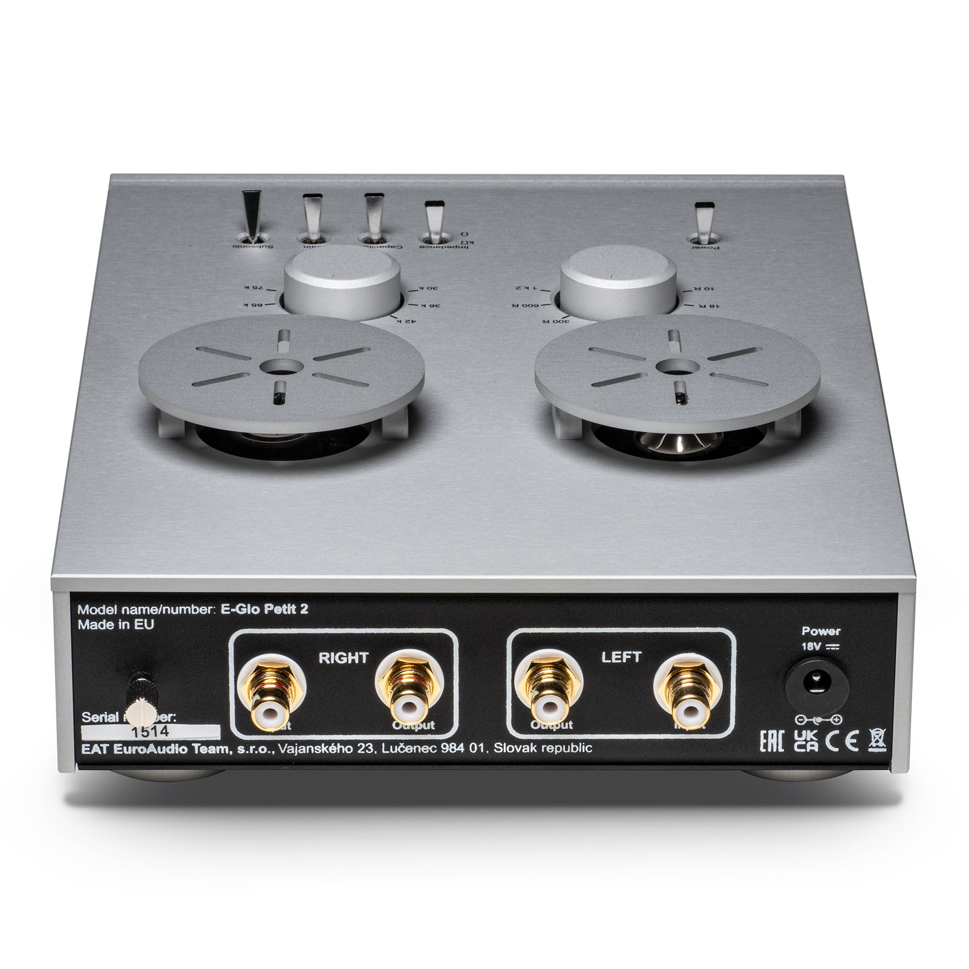 EAT E-Glo Petit Mk2 Tube Phonostage (OPEN)