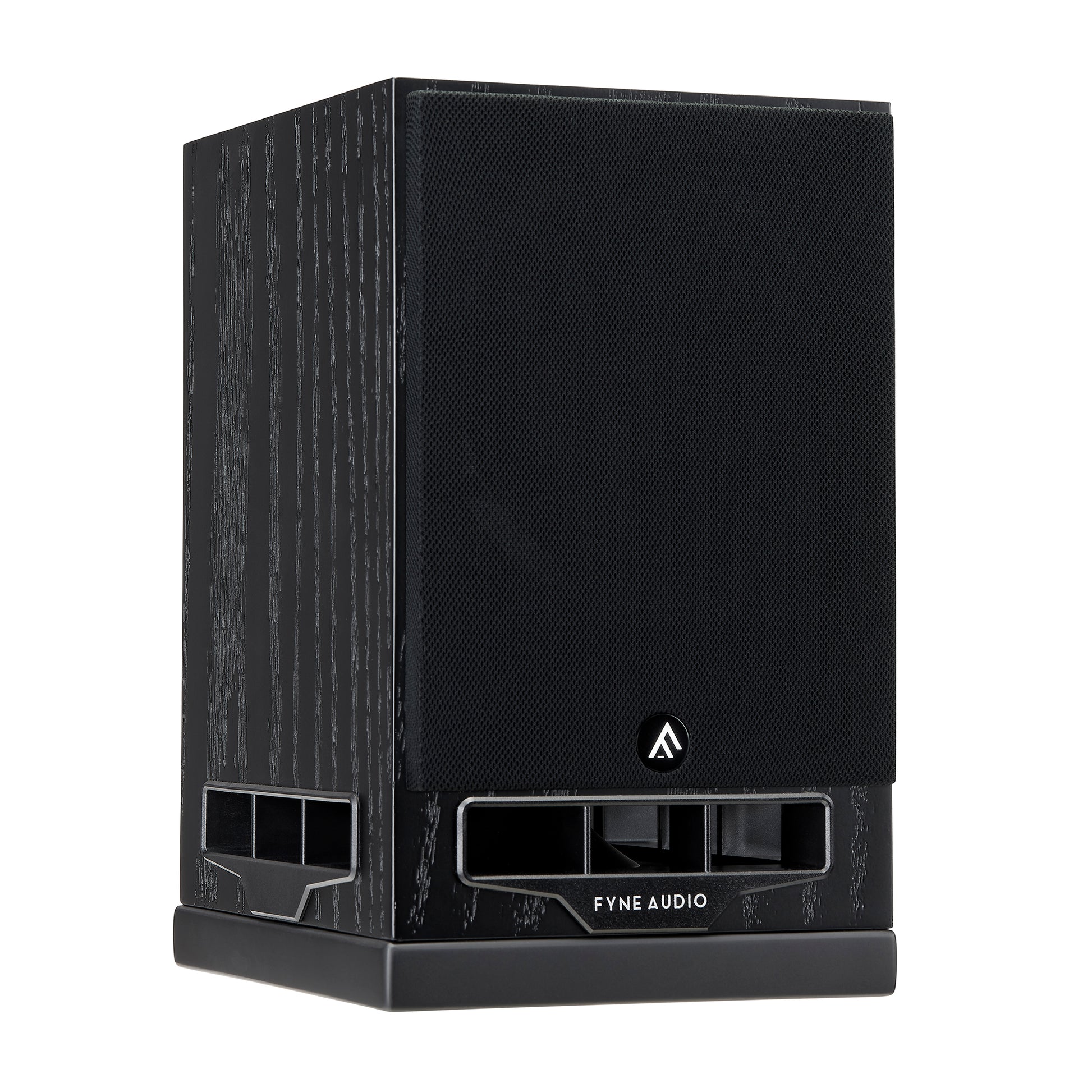 Fyne Audio F5S Bookshelf Loudspeaker (pair) - Black Oak Finish w/ grille cover