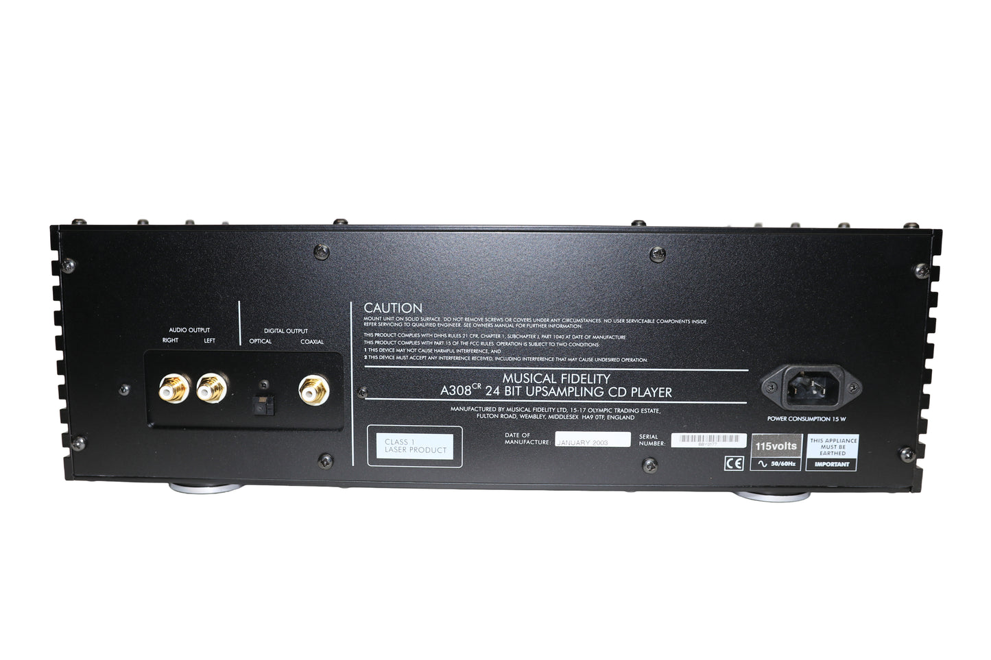 Musical Fidelity A308CR Upsampling CD player (USED)