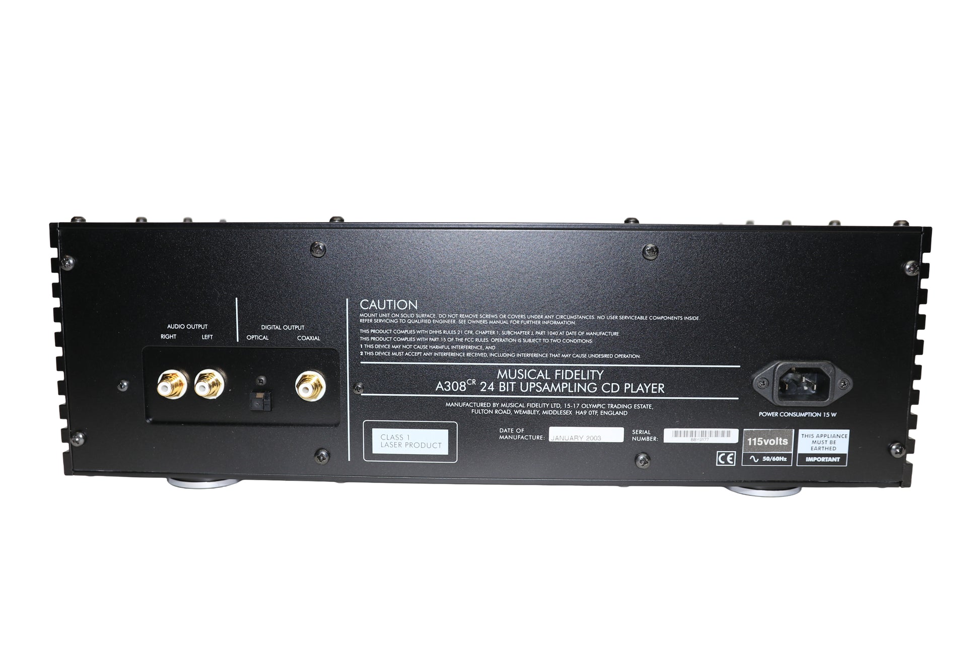 Musical Fidelity A308CR Upsampling CD player (USED)