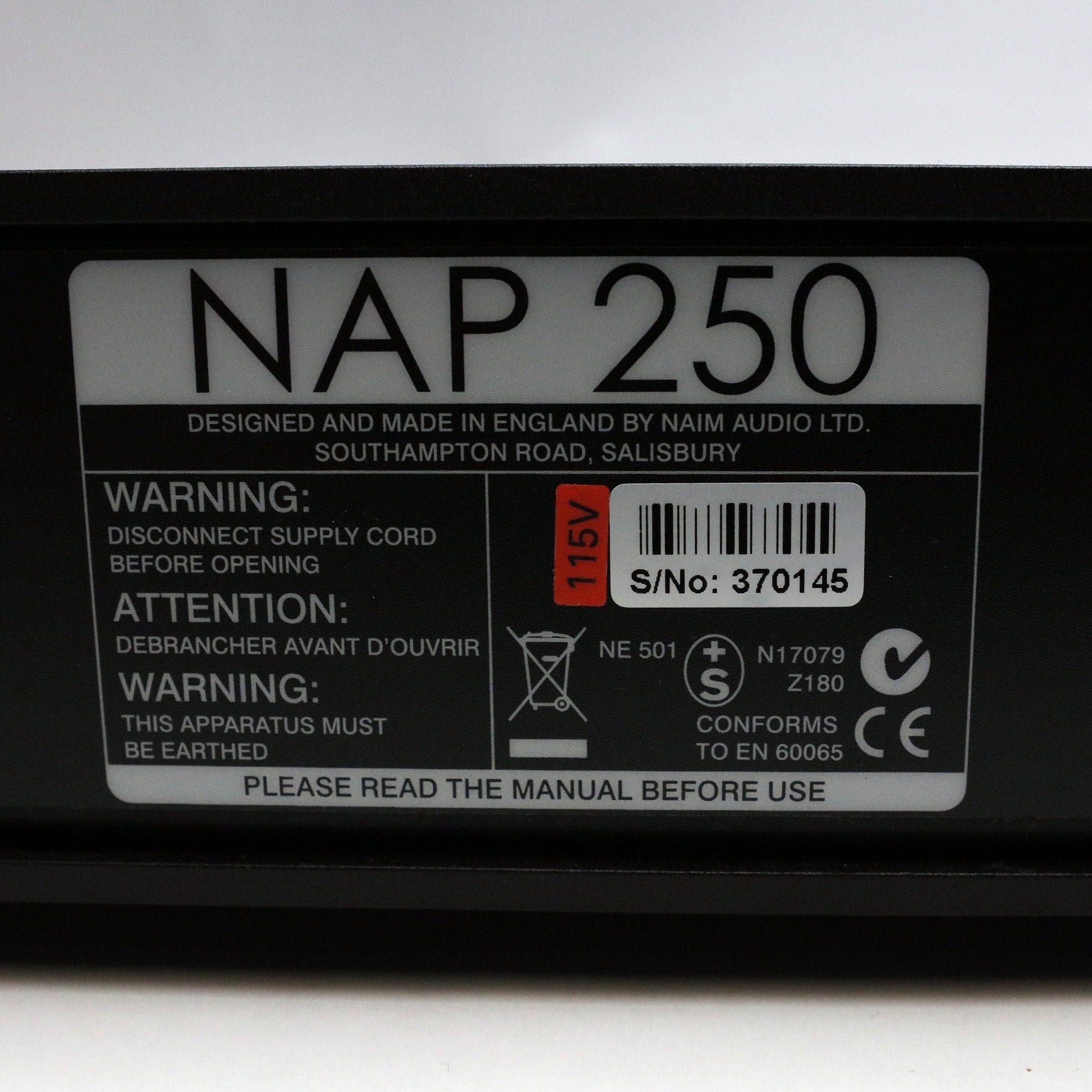 Naim NAP 250 Stereo Power Amplifier (USED)