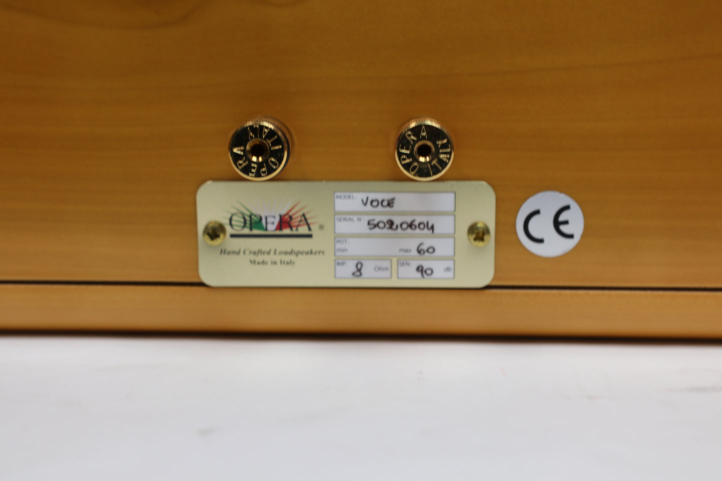 Opera Voce Loudspeaker Wood Cherry Center Speaker (USED)