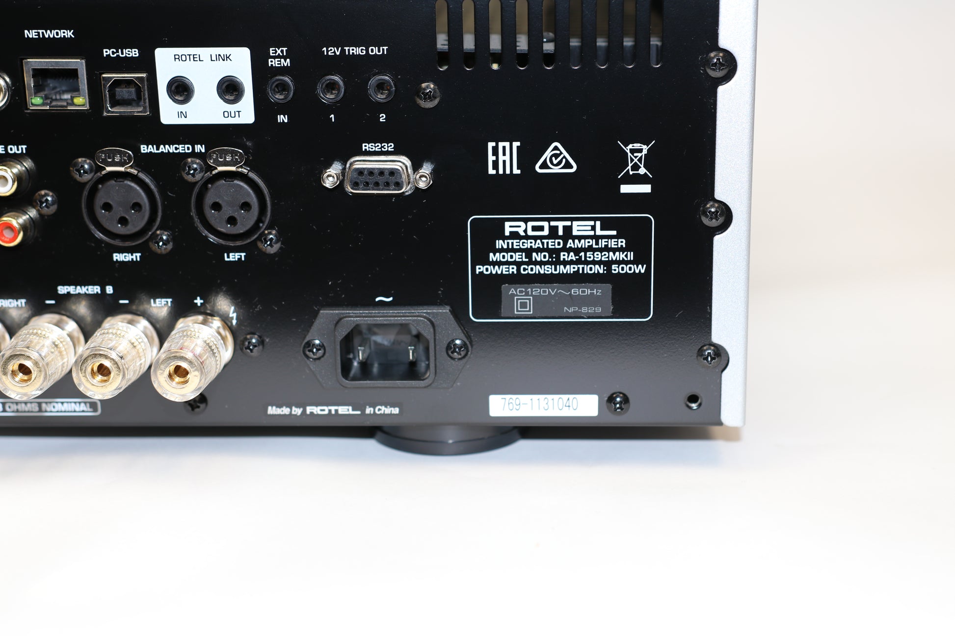 Rotel RA-1592MKII Integrated Amplifier Silver (USED)
