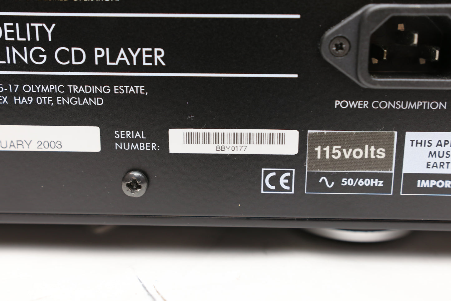 Musical Fidelity A308CR Upsampling CD player (USED)