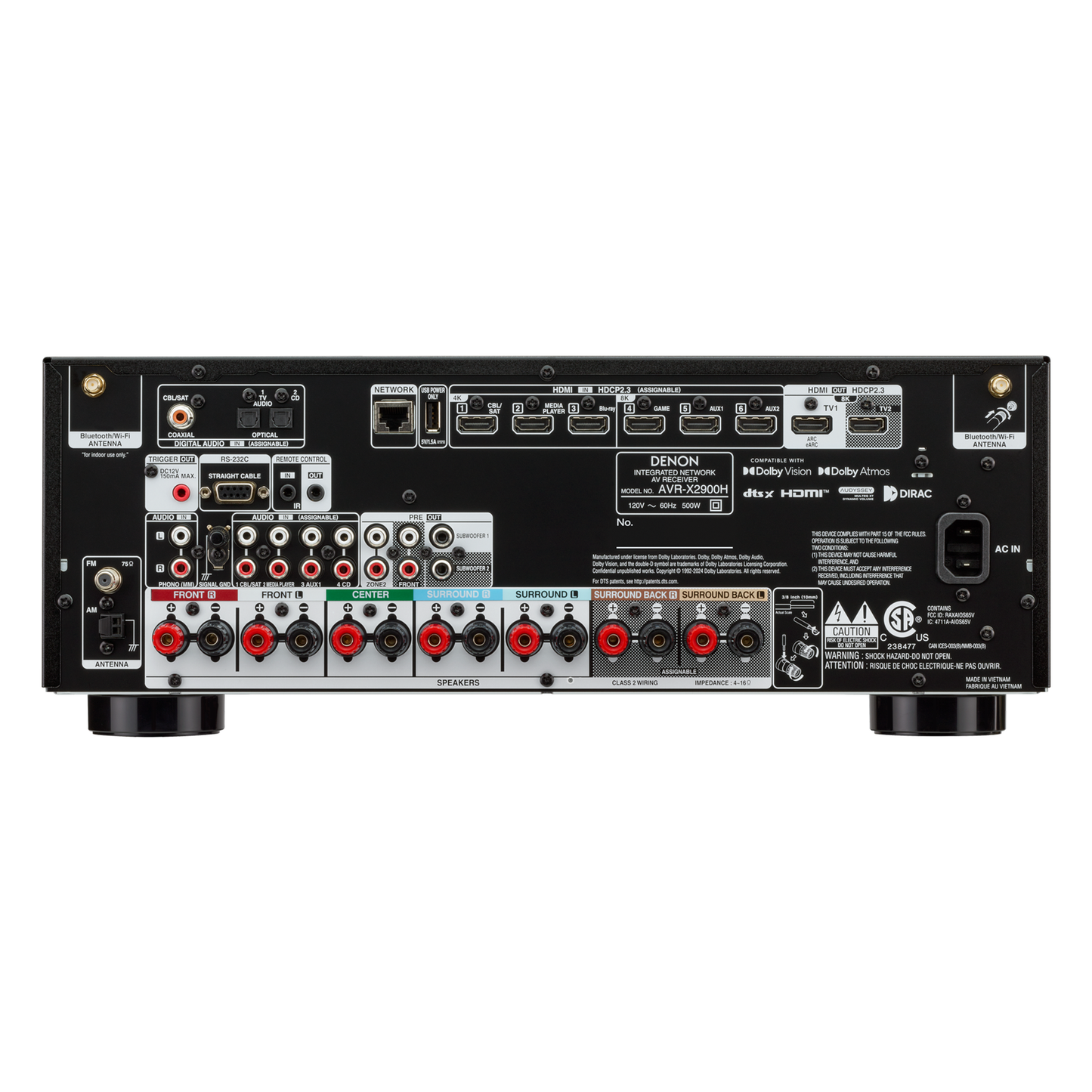 Denon AVR-X2900H 7.2-Channel Receiver