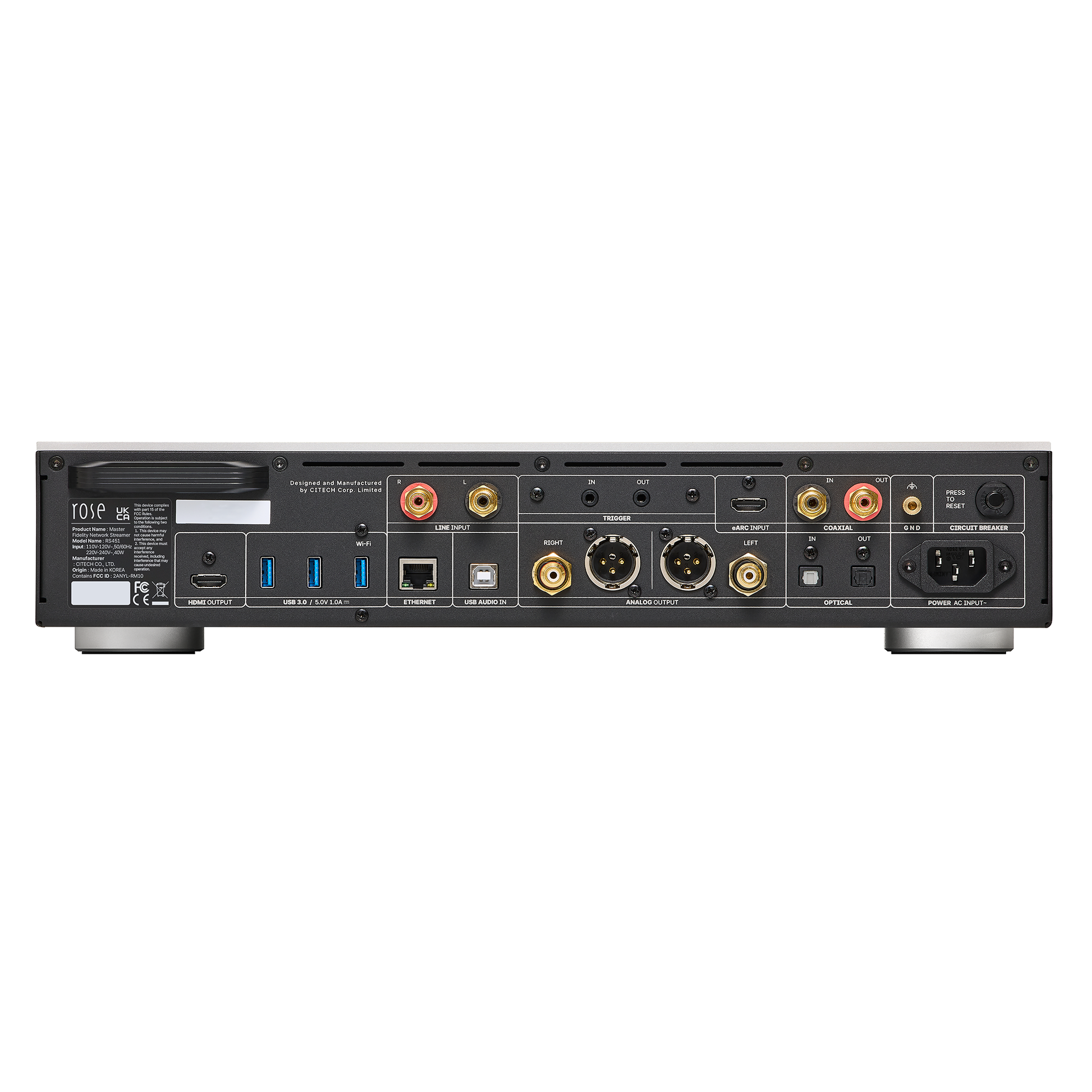 HiFi Rose RS451  Master Fidelity Network Streamer / DAC