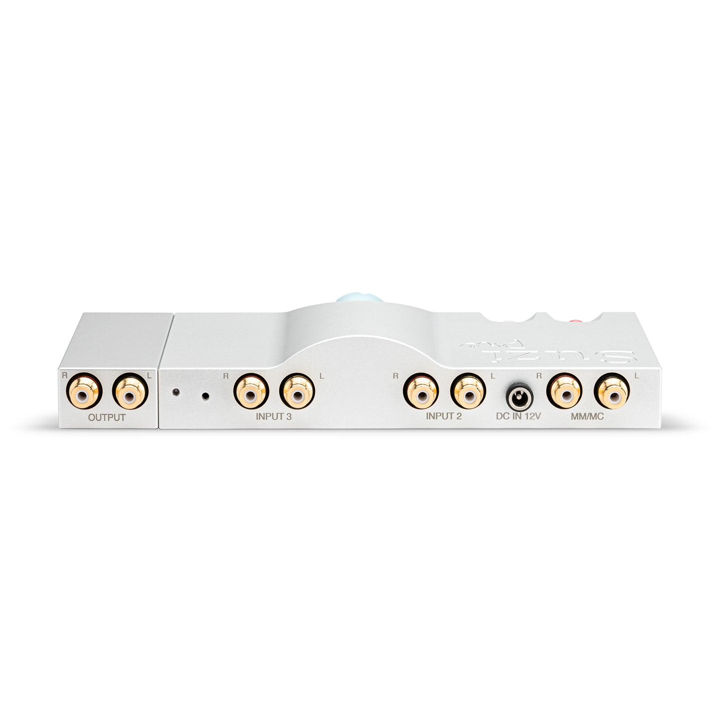 Chord Electronics Suzi Pre - Pre/Headphone Amplifier and Phonostage - Silver, rear view w/ ports
