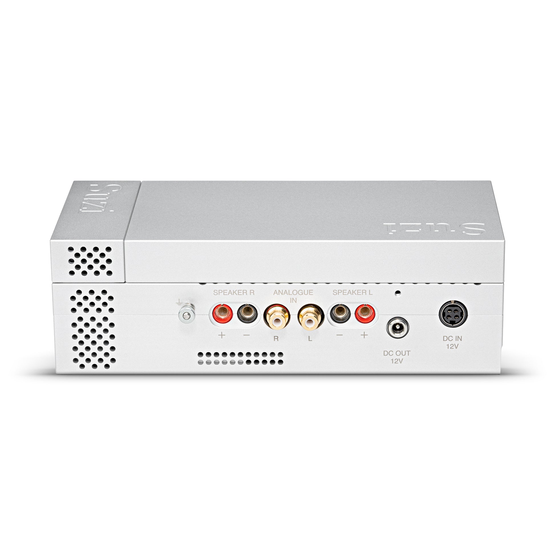 Chord Electronics Suzi - Modular Stereo Power Amplifier - Silver, rear view w/ Ports