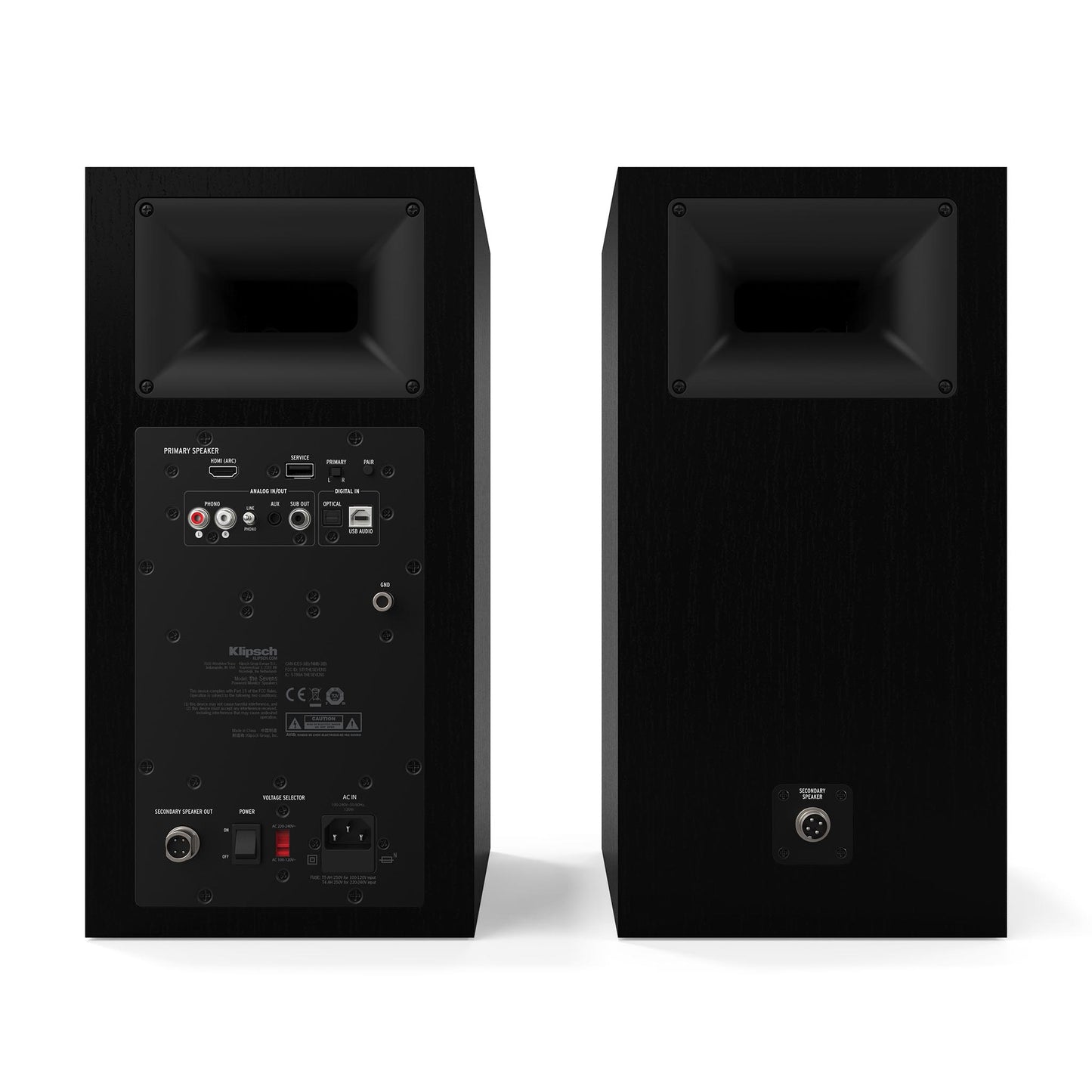 Klipsch The Sevens Powered Bookshelf Loudspeakers with Bluetooth (pair)