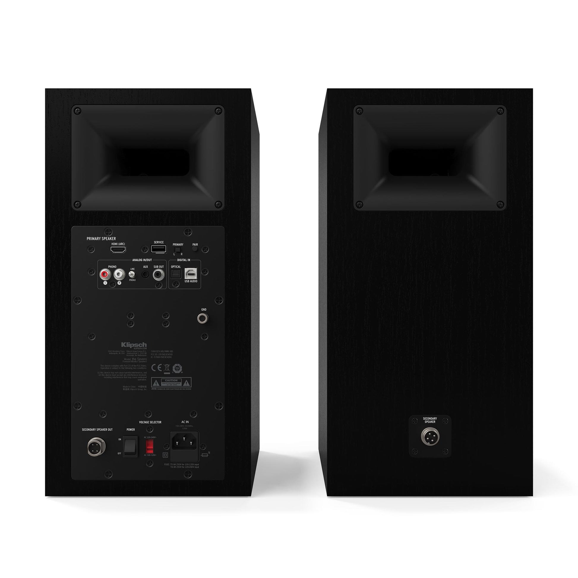 Klipsch The Sevens Powered Bookshelf Loudspeakers with Bluetooth (pair)