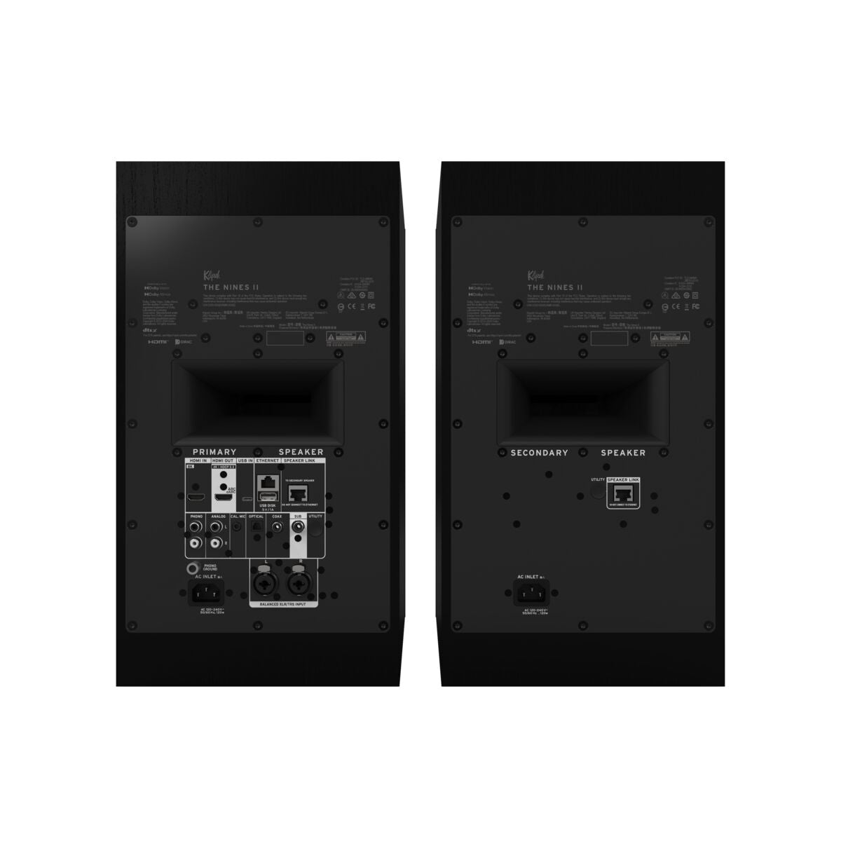 Klipsch The Nines II Powered Bookshelf Loudspeakers (pair)