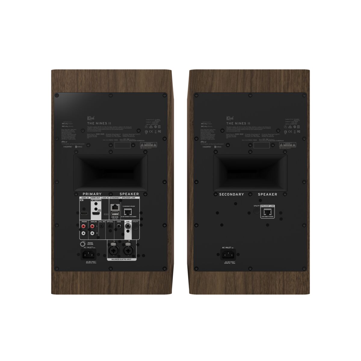 Klipsch The Nines II Powered Bookshelf Loudspeakers (pair)