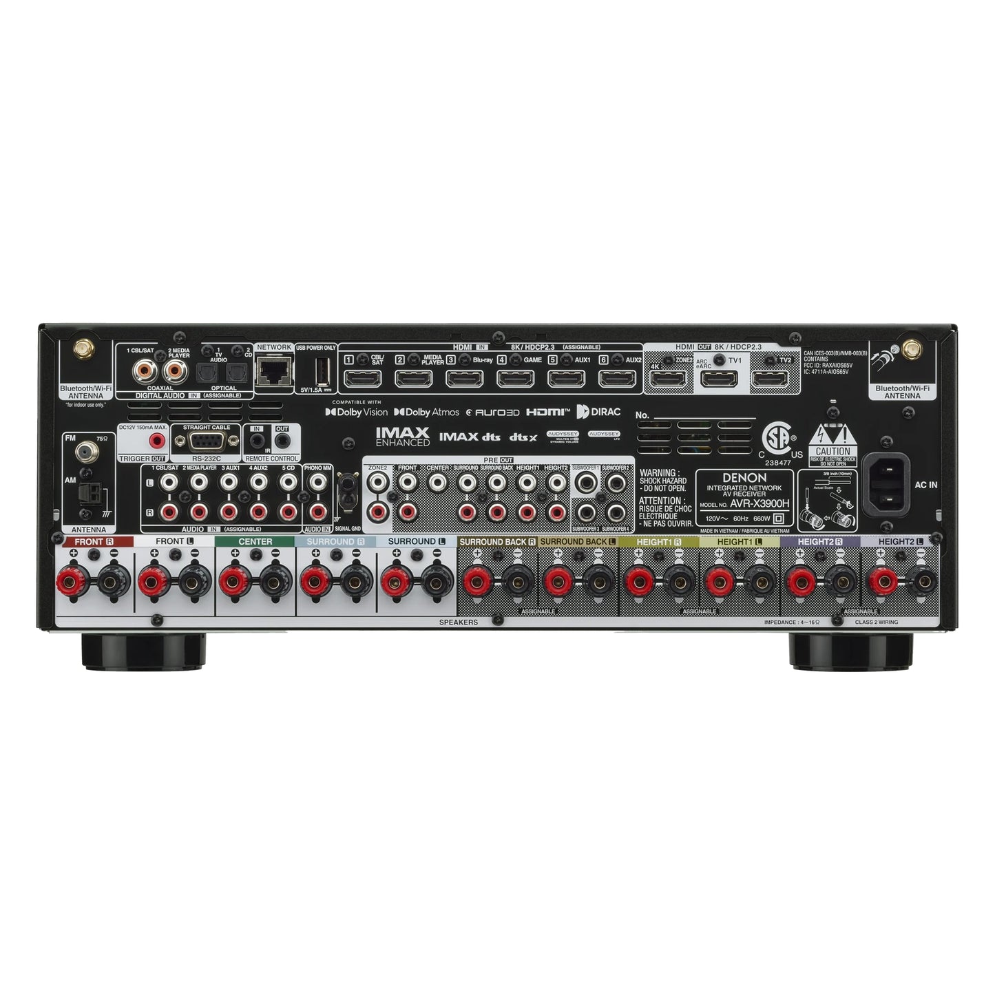 Denon AVR-X3900H 9.4-Channel Receiver