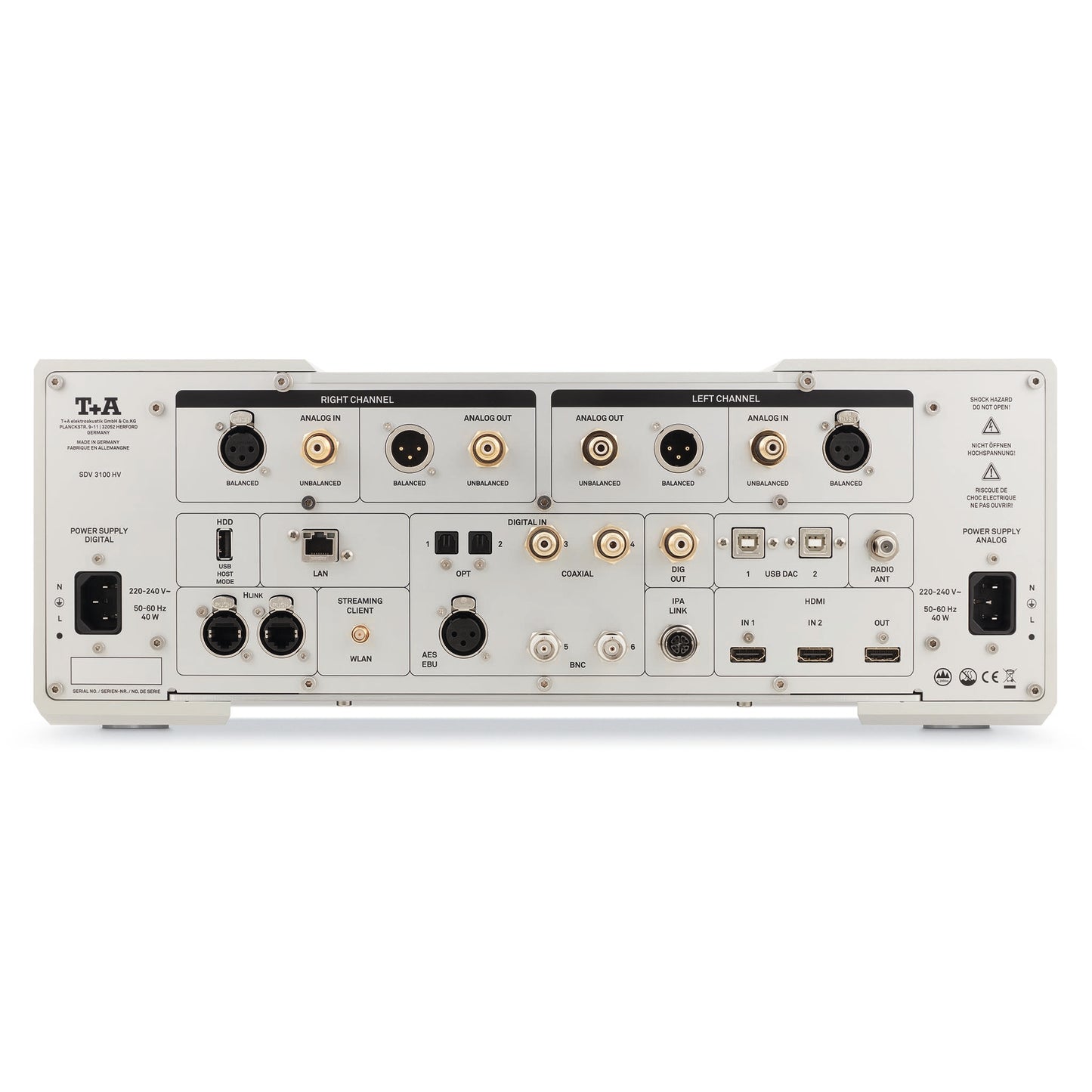 T+A Elektroakustik SDV 3100 HV Reference Streaming DAC w/ Preamplifier
