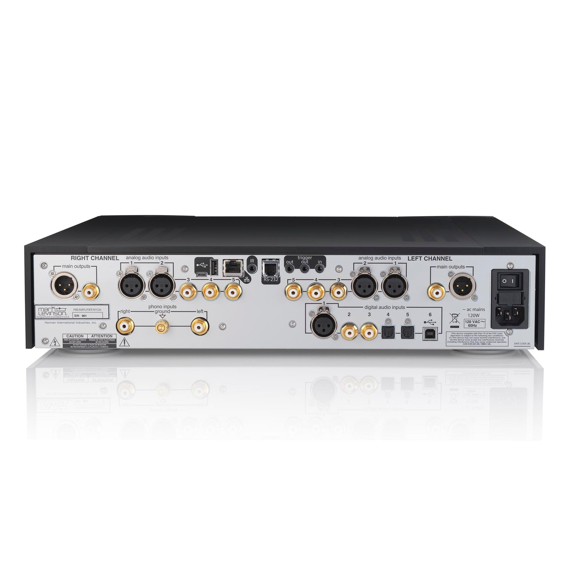 Mark Levinson No526 Dual-Mono Preamplifier with Precision Link DAC & Pure Phono
